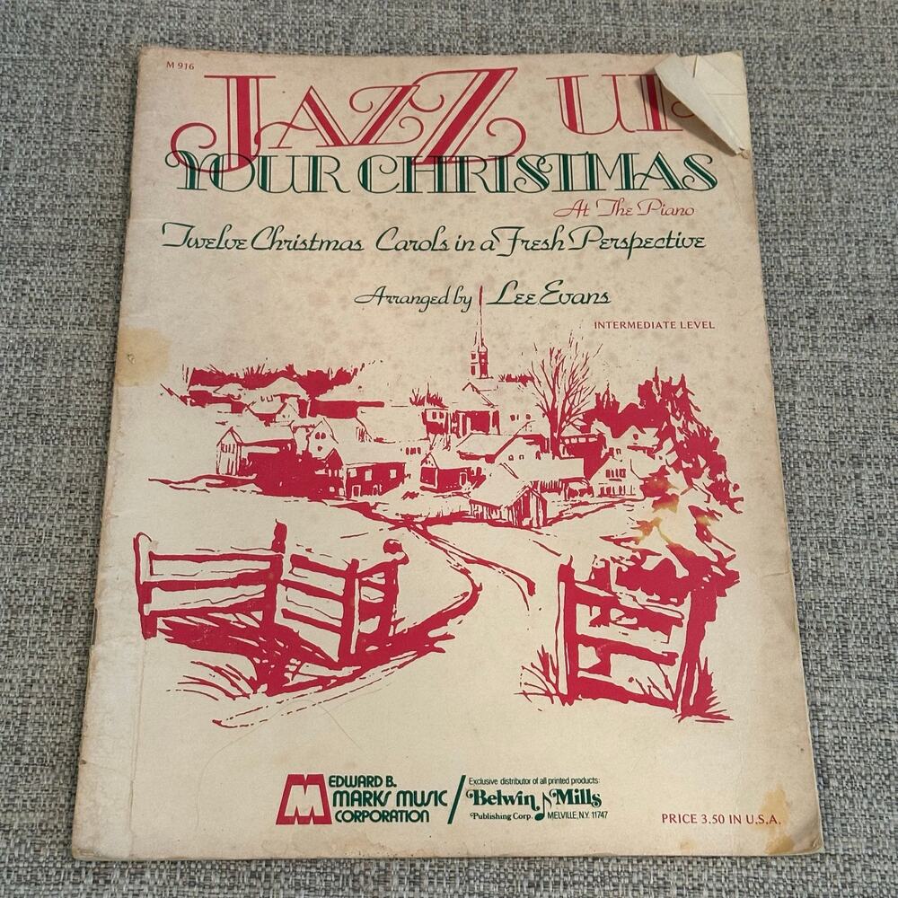 Jazz Up Your Christmas" piano sheet music book Lee Evans intermediate level